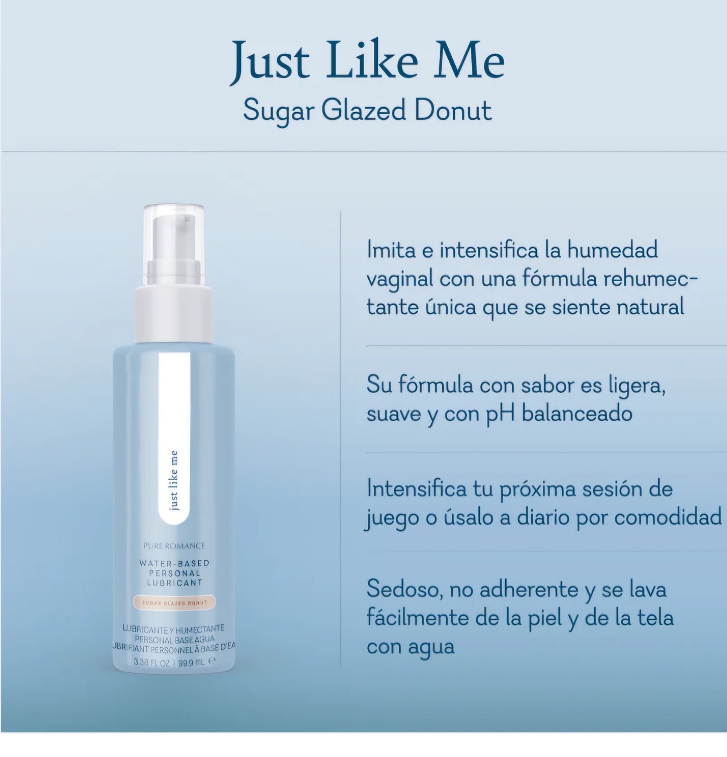 Lubricante a base de Agua / sabor Dona Glaseada