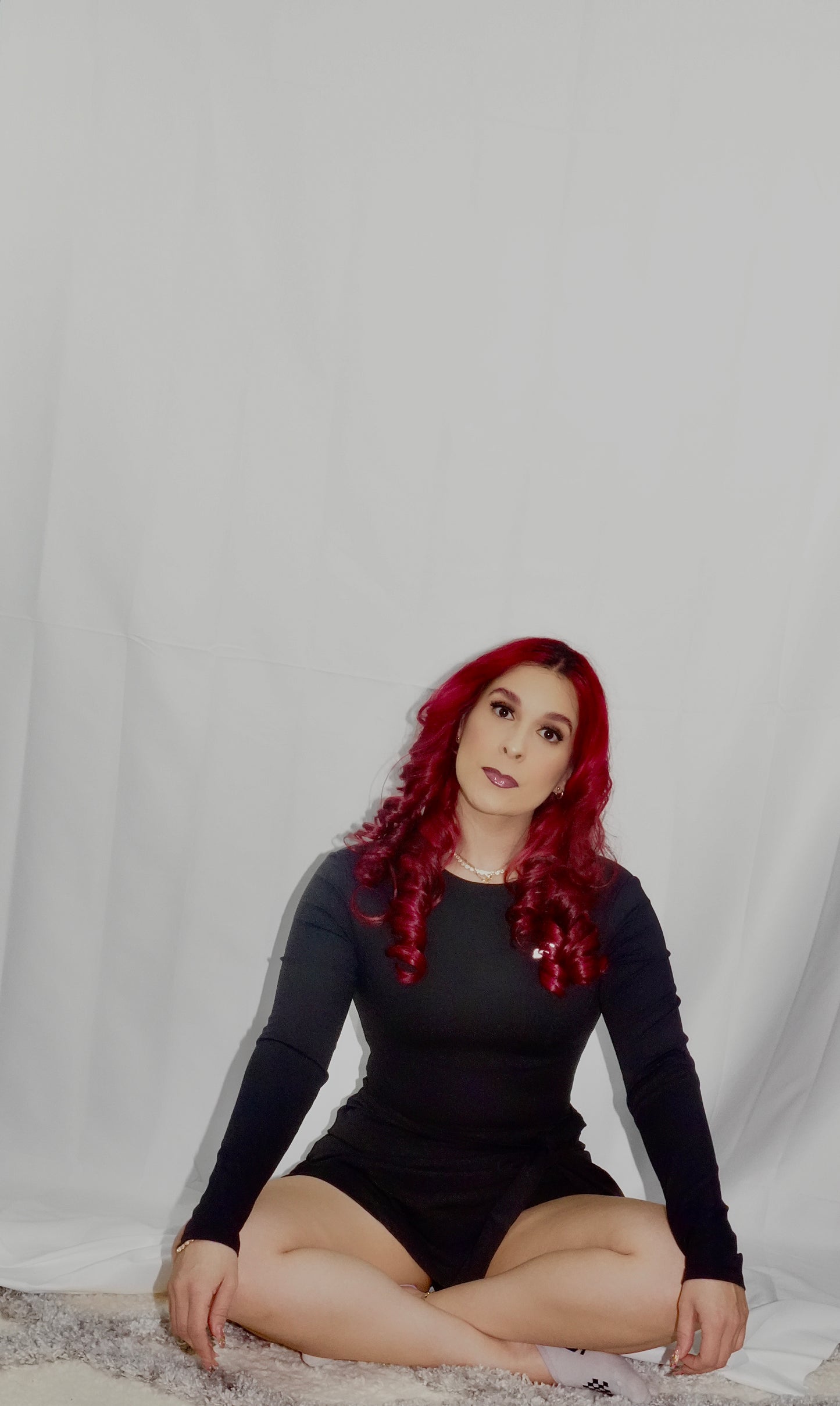 Vestido con lazo y short por debajo