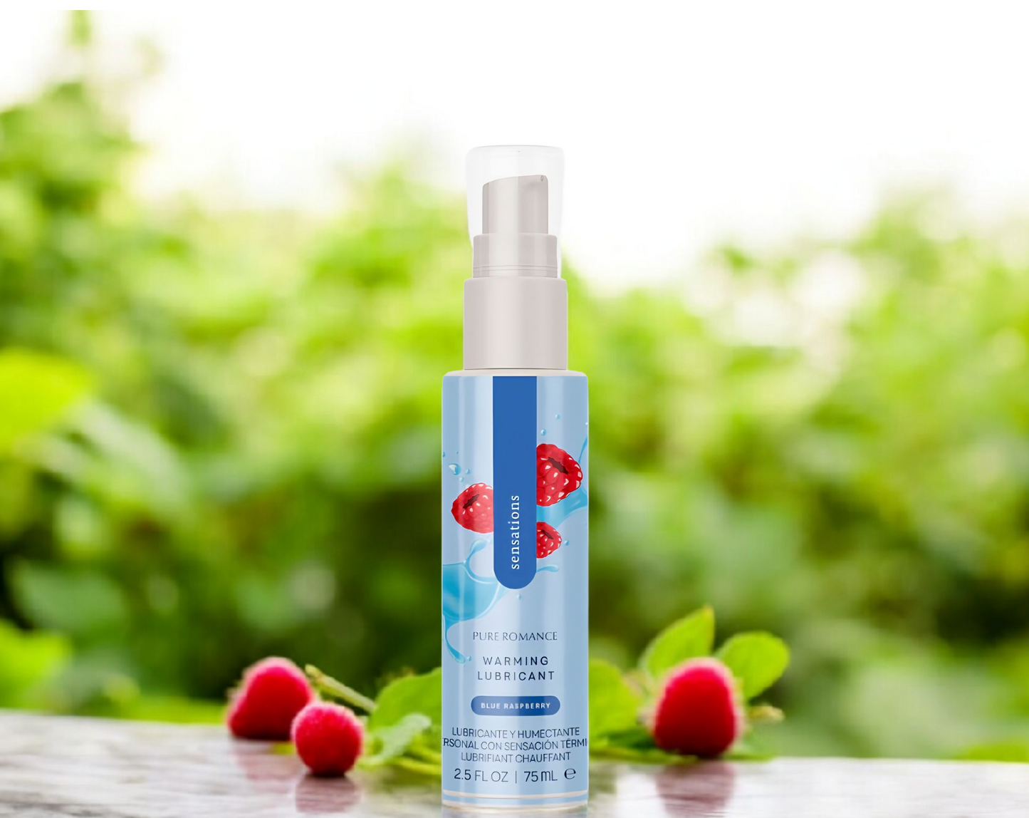 Lubricante que calienta con la friccion y el aliento para juegos intimos y orales