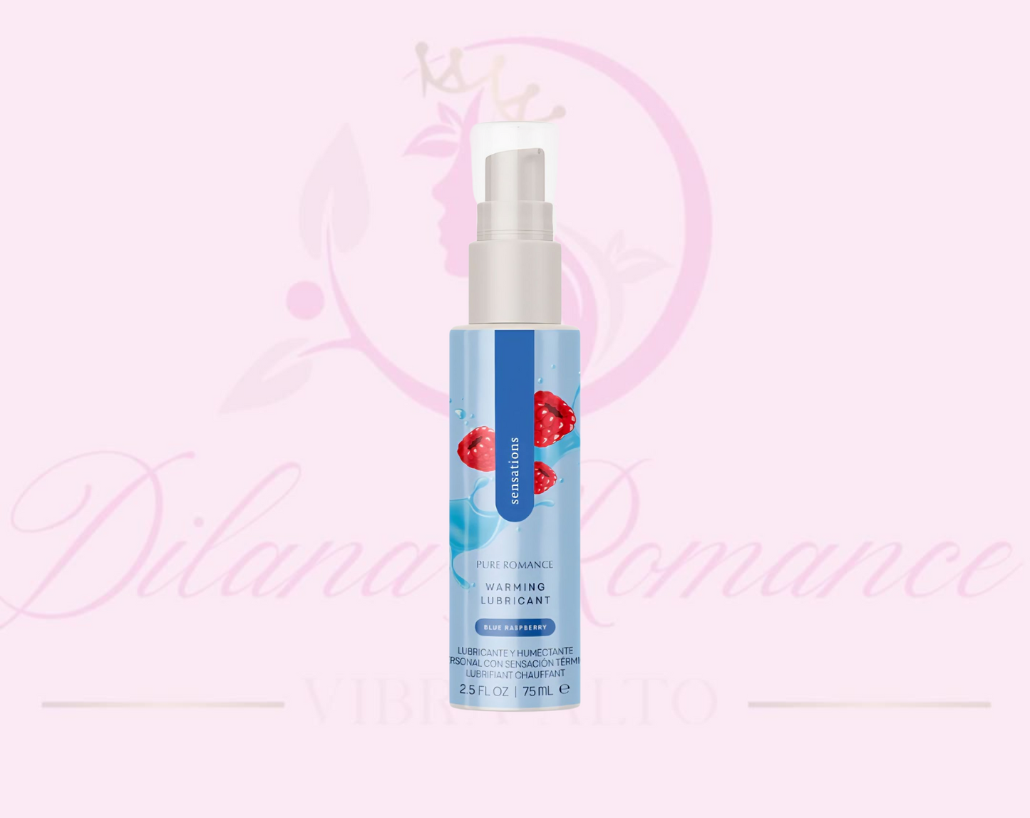 Lubricante que calienta con la friccion y el aliento para juegos intimos y orales
